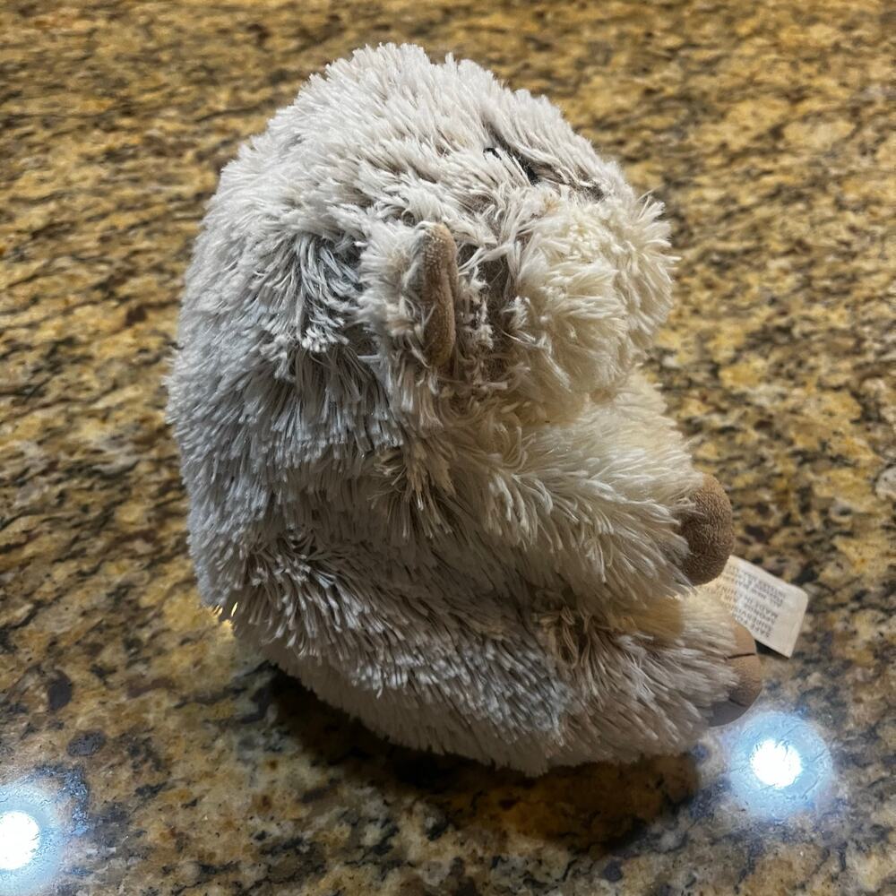 WARMIES Large 10” Cozy Plush Brown‎ and White Hamster Heatable Plush Toy - Picture 6 of 7
